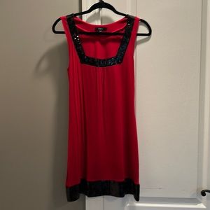 Red/Black sequin dress